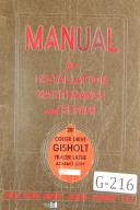 Gisholt-Gisholt Service Duplex Cernter Drive Tracer Lathe Manual-28\"-01